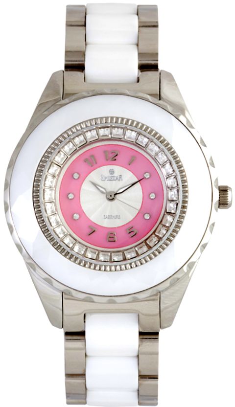 Swistar Women's Pink Dial Stainless Steel Band Watch [671-25L]